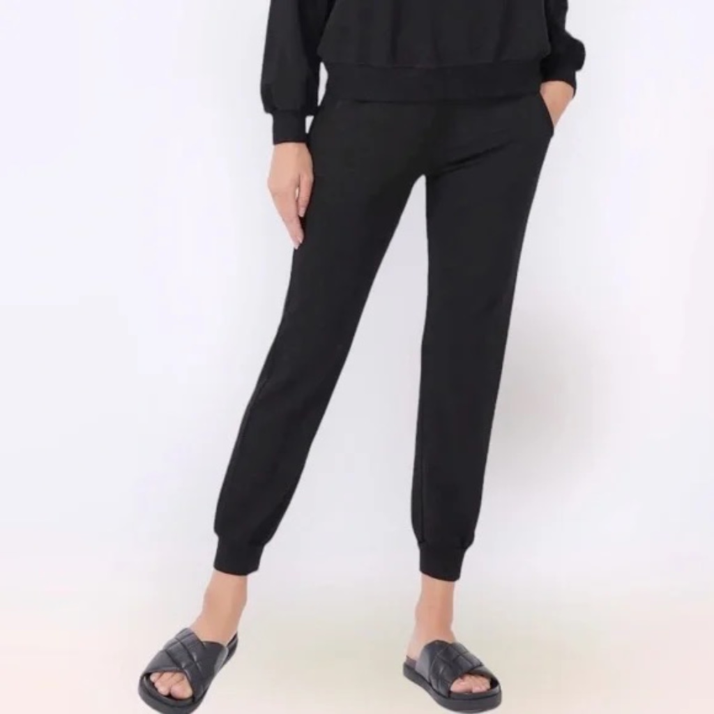 Nwt Monroe 100% Cashmere Supersoft Jogger Pants Black Xs